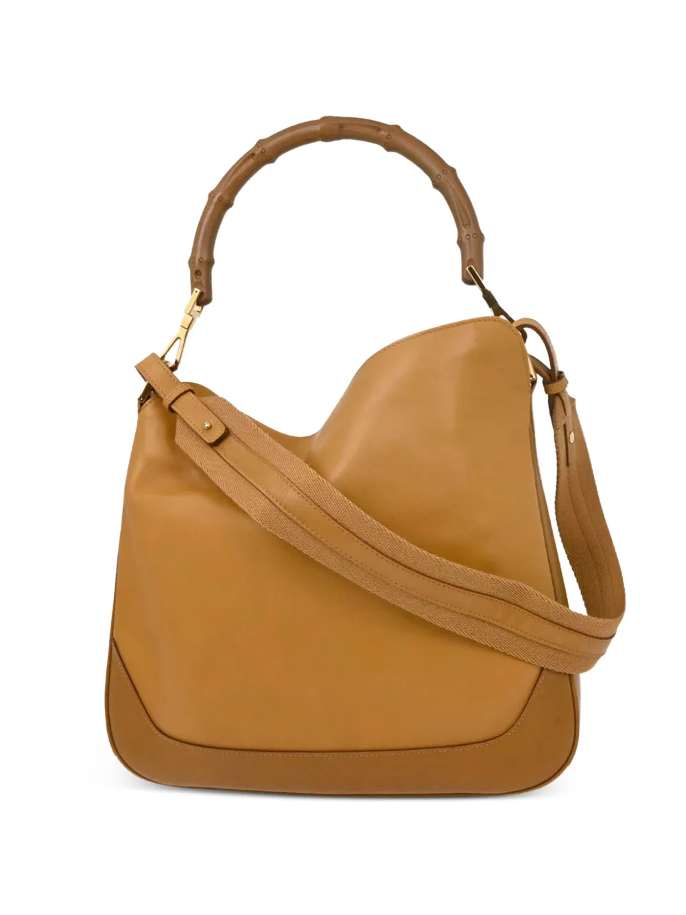 Gucci Pre-Owned 1990-2000s Bamboo leather shoulder bag - Toni neutri