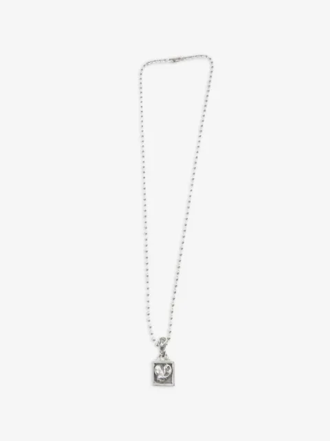 Chrome Hearts Framed Heart square pendant necklace