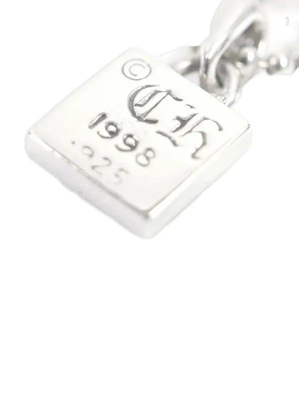 Chrome Hearts Framed Heart Square Pendant Necklace | Silver | FARFETCH