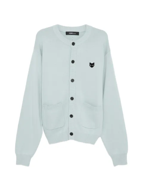 SONGZIO panther-embroidered cardigan