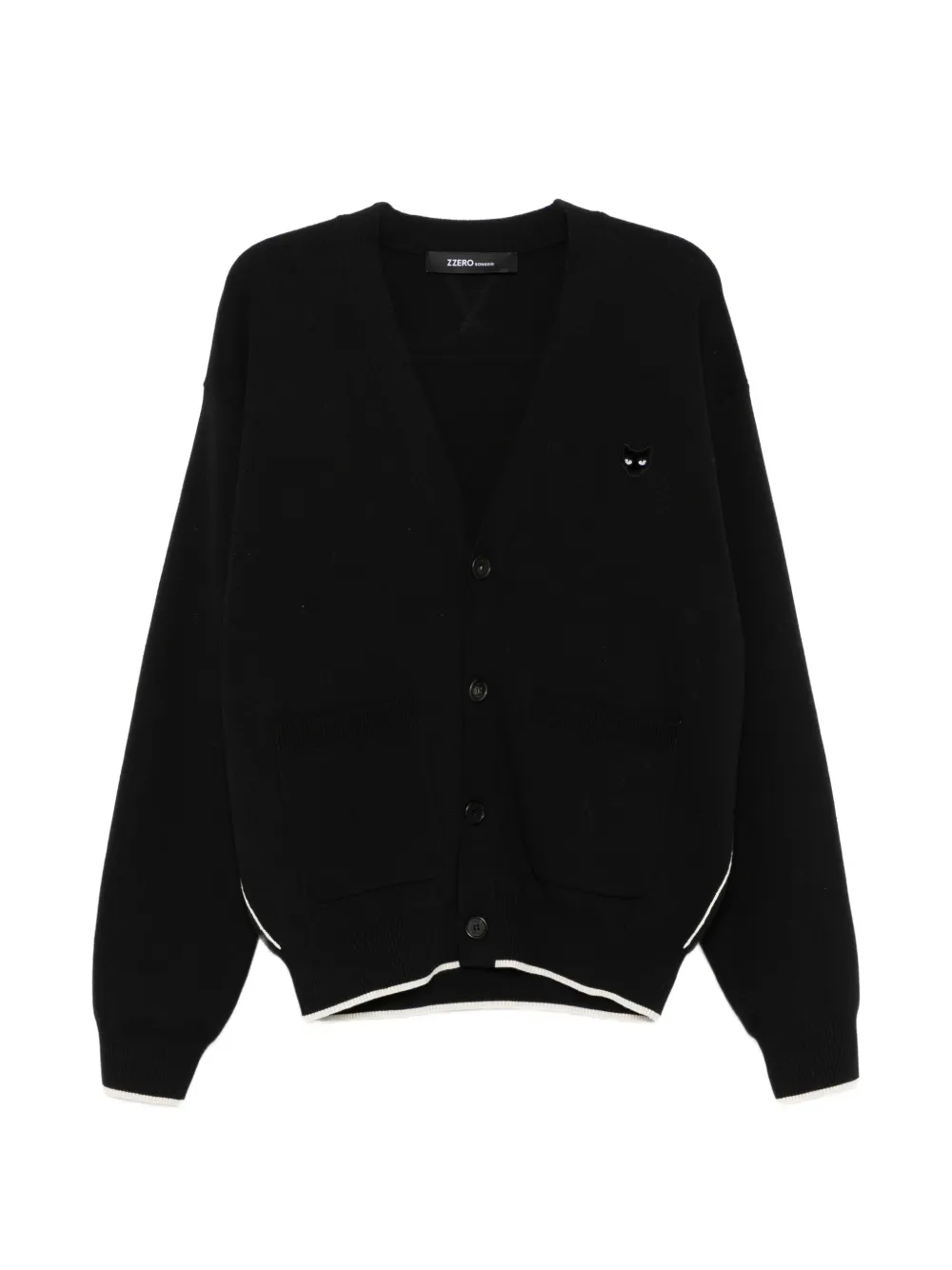 SONGZIO Cardigan con ricamo - Nero