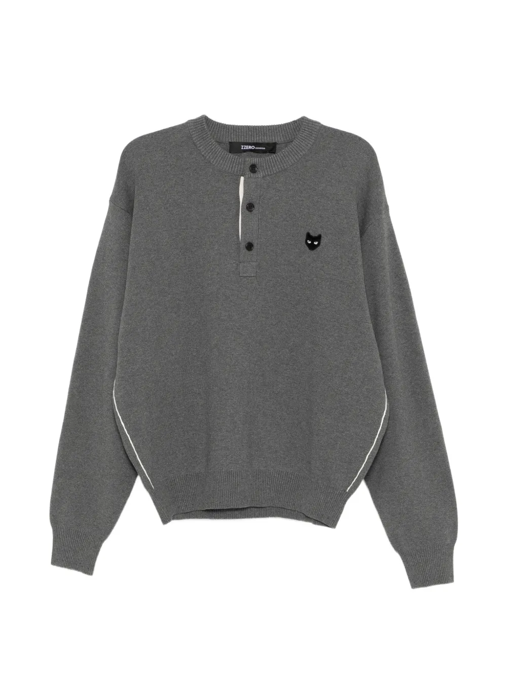 SONGZIO Maglione con ricamo - Grigio