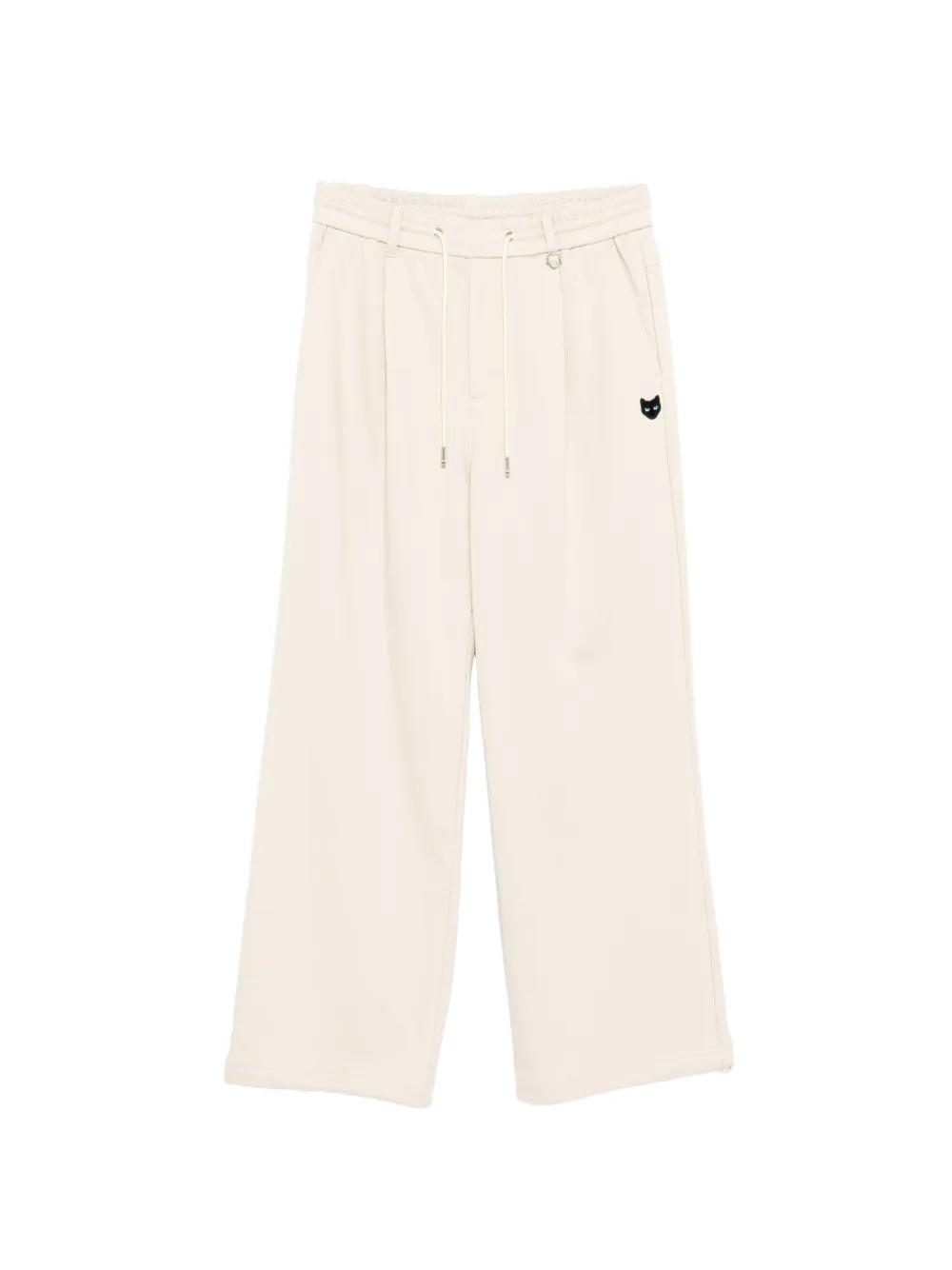 SONGZIO panther-patched drawstring track pants - Toni neutri