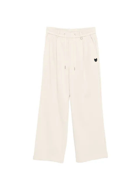 SONGZIO pants con parche de pantera y cordones en la pretina