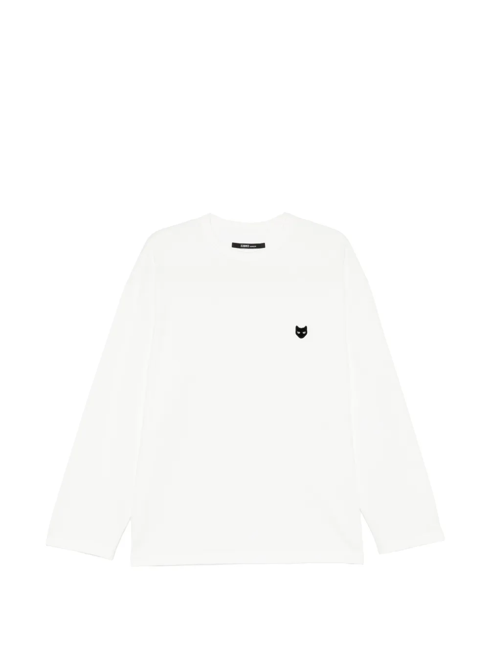 SONGZIO T-shirt con ricamo pantera - Bianco