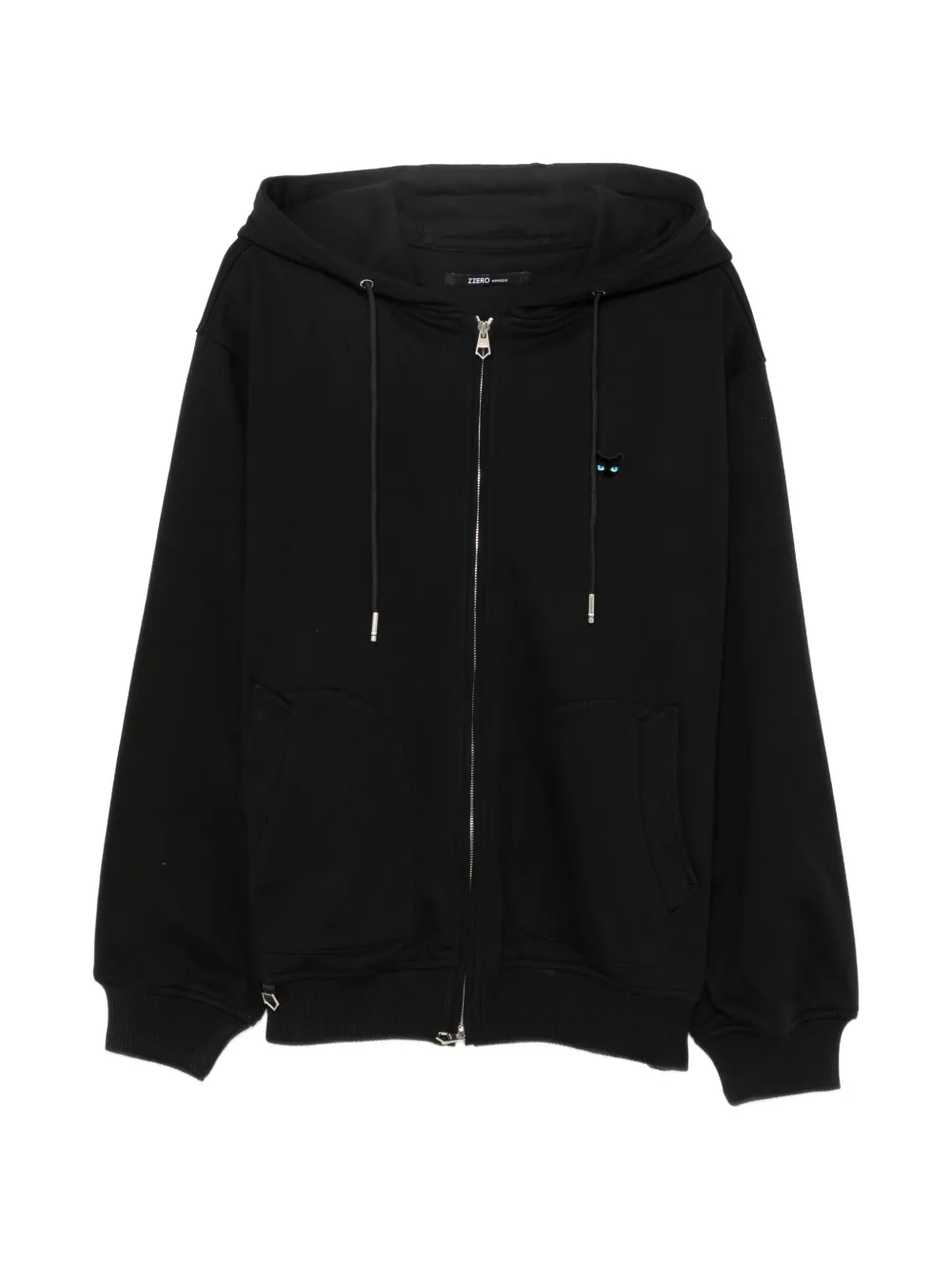 SONGZIO Blue Eye zip-up hoodie - Black
