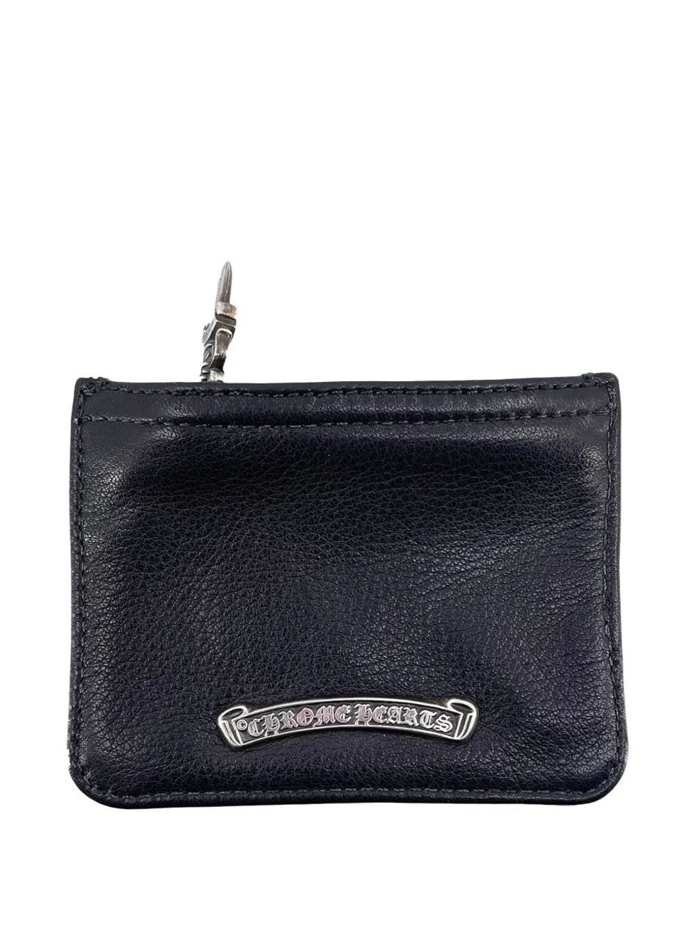 Chrome Hearts Dagger zip coin pouch - Nero