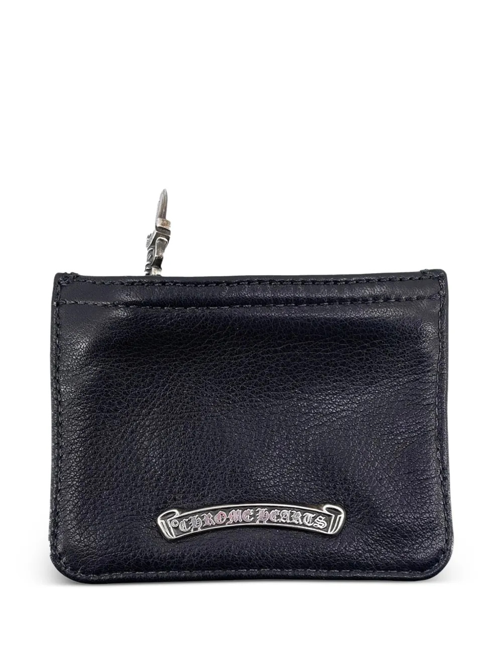 Chrome Hearts Dagger zip coin pouch - Nero
