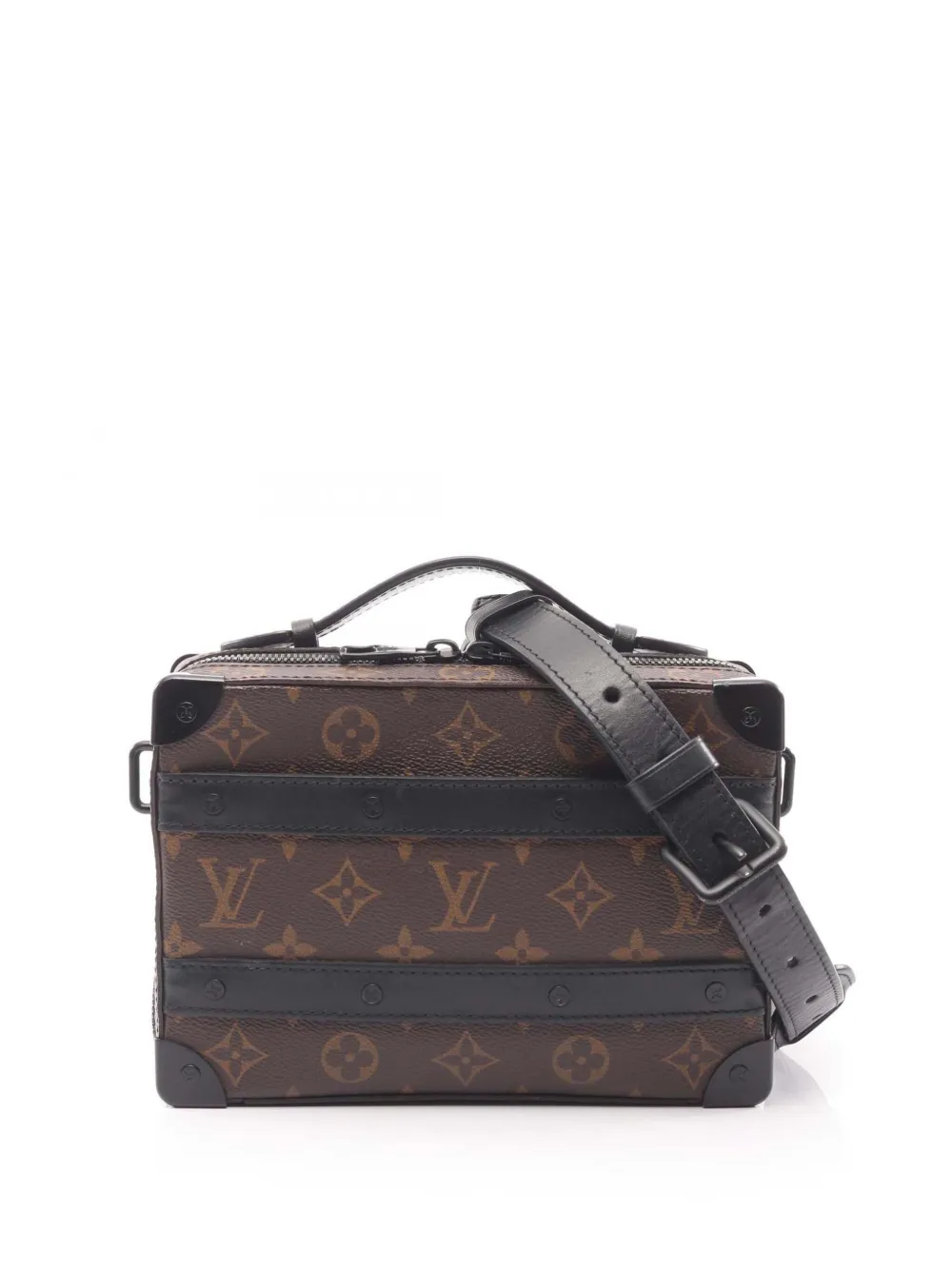 Louis Vuitton Pre-Owned Borsa a tracolla Macassar Handle Soft Trunk con monogramma 2021-2025 - Marrone