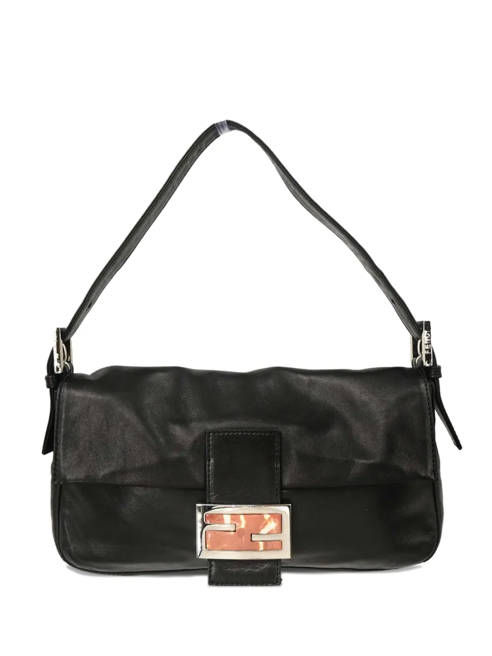 Fendi Pre-Owned 2000 Mamma Baguette leather shoulder bag - Nero