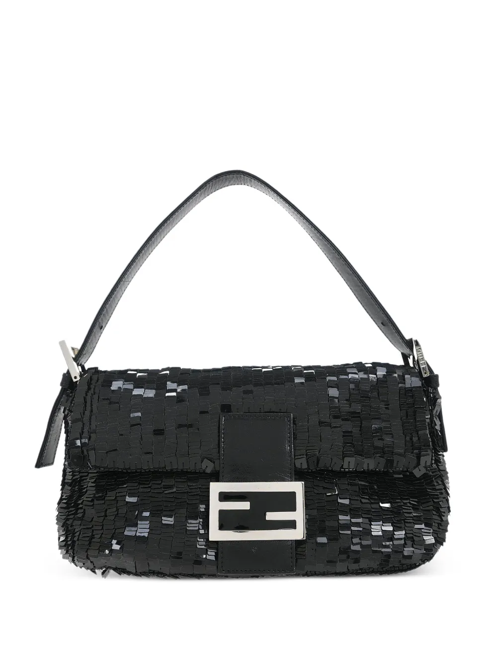 Fendi Pre-Owned 2009 Baguette sequin-embellished shoulder bag - Nero