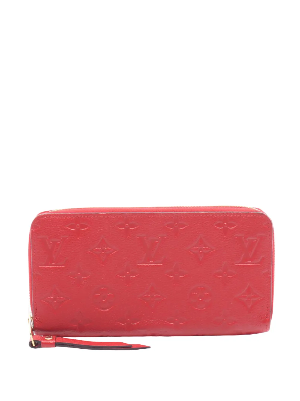 Louis Vuitton Pre-Owned 2019 Monogram Empreinte Zippy Wallet long wallets - Rosso