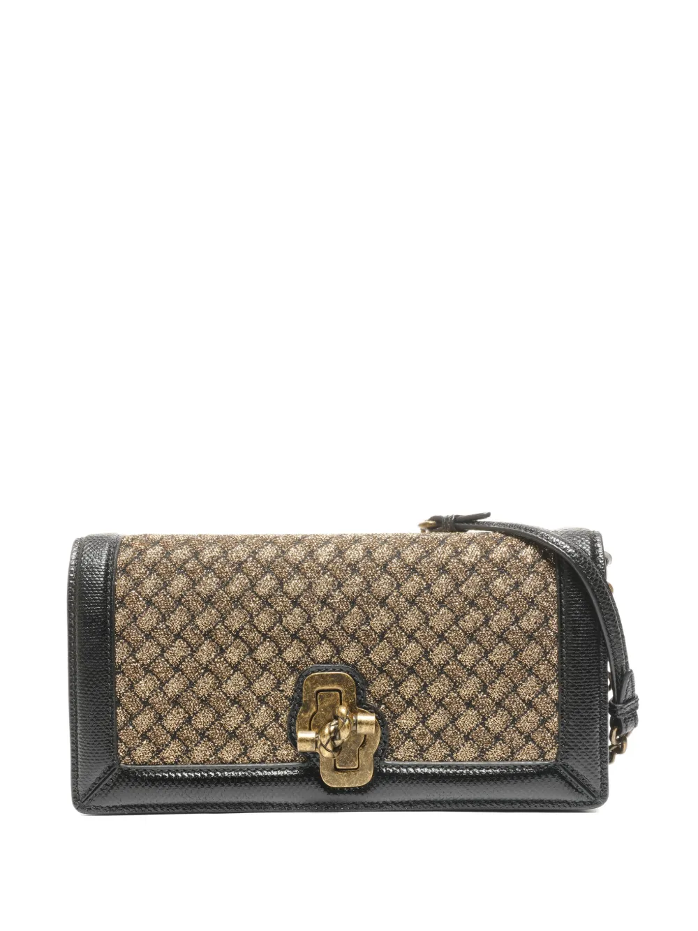 Bottega Veneta Pre-Owned chain-strap leather cross body bag - Nero