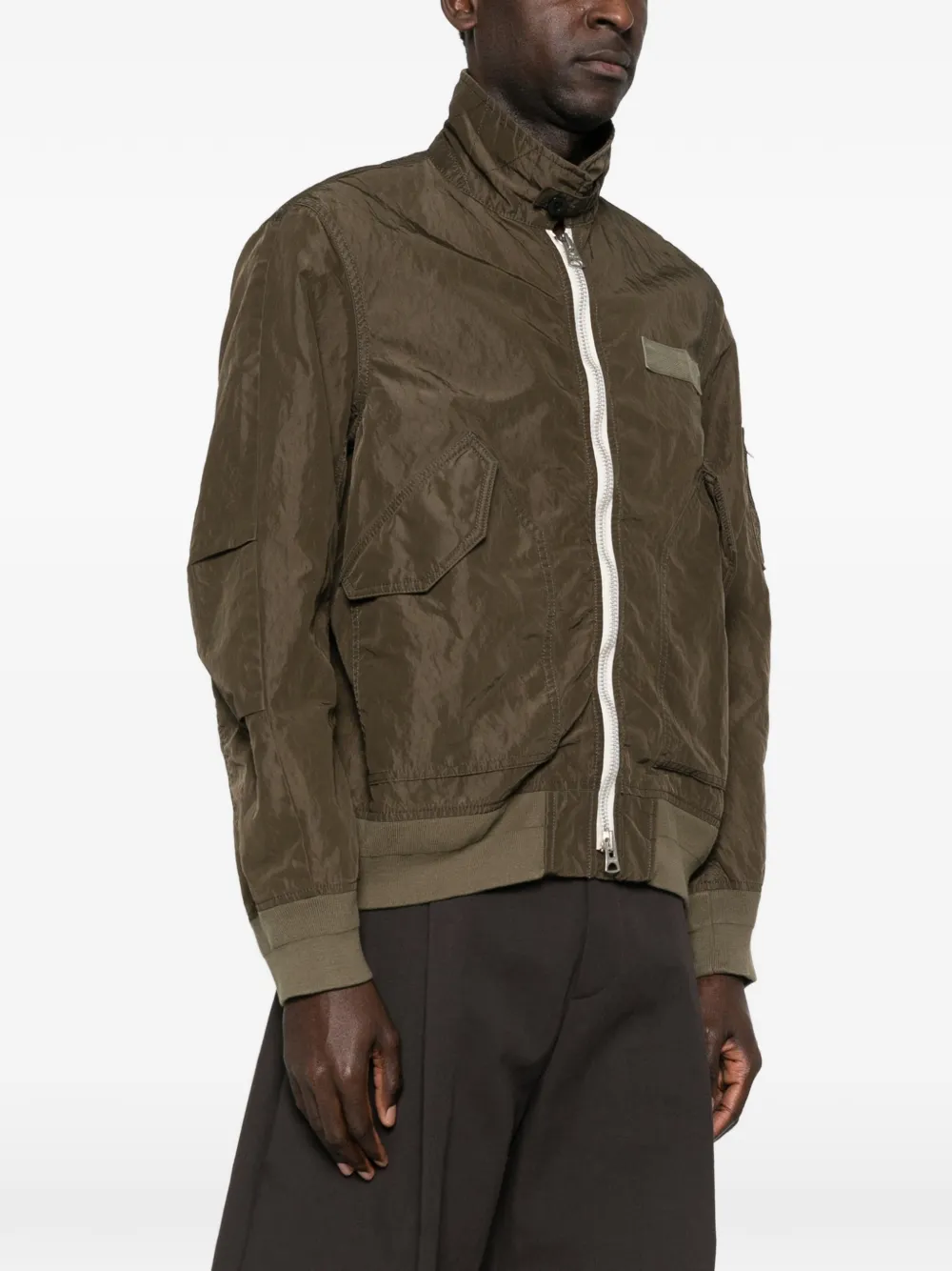 sacai Jack met tweekleurig vlak Groen