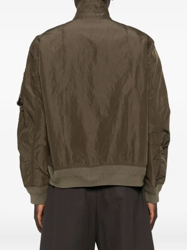 Sacai bicolor-panel Jacket | Green | FARFETCH JO