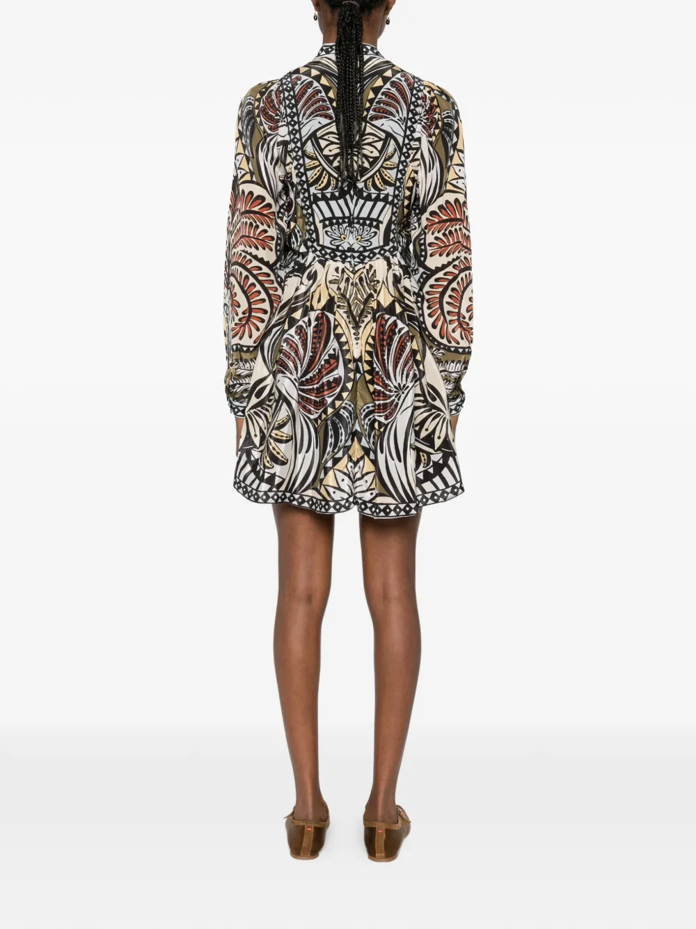 FARM Rio Balamana mini-jurk Beige