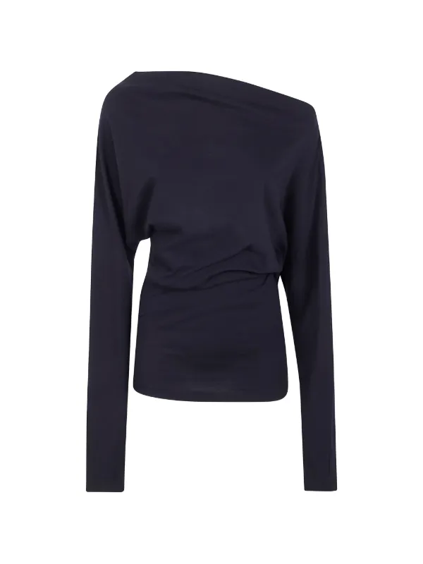 トップス ANNDEMULEMESTER Ann Demeulemeester Top Con Hombros Asimétricos | Negro | FARFETCH CL