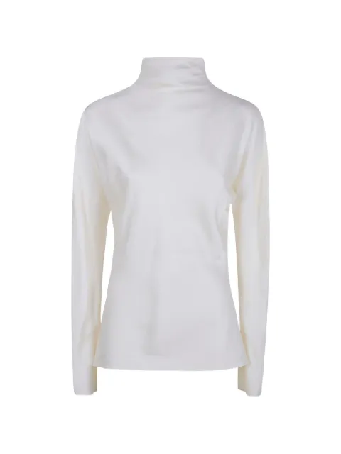Róhe high-neck button-fastening blouse