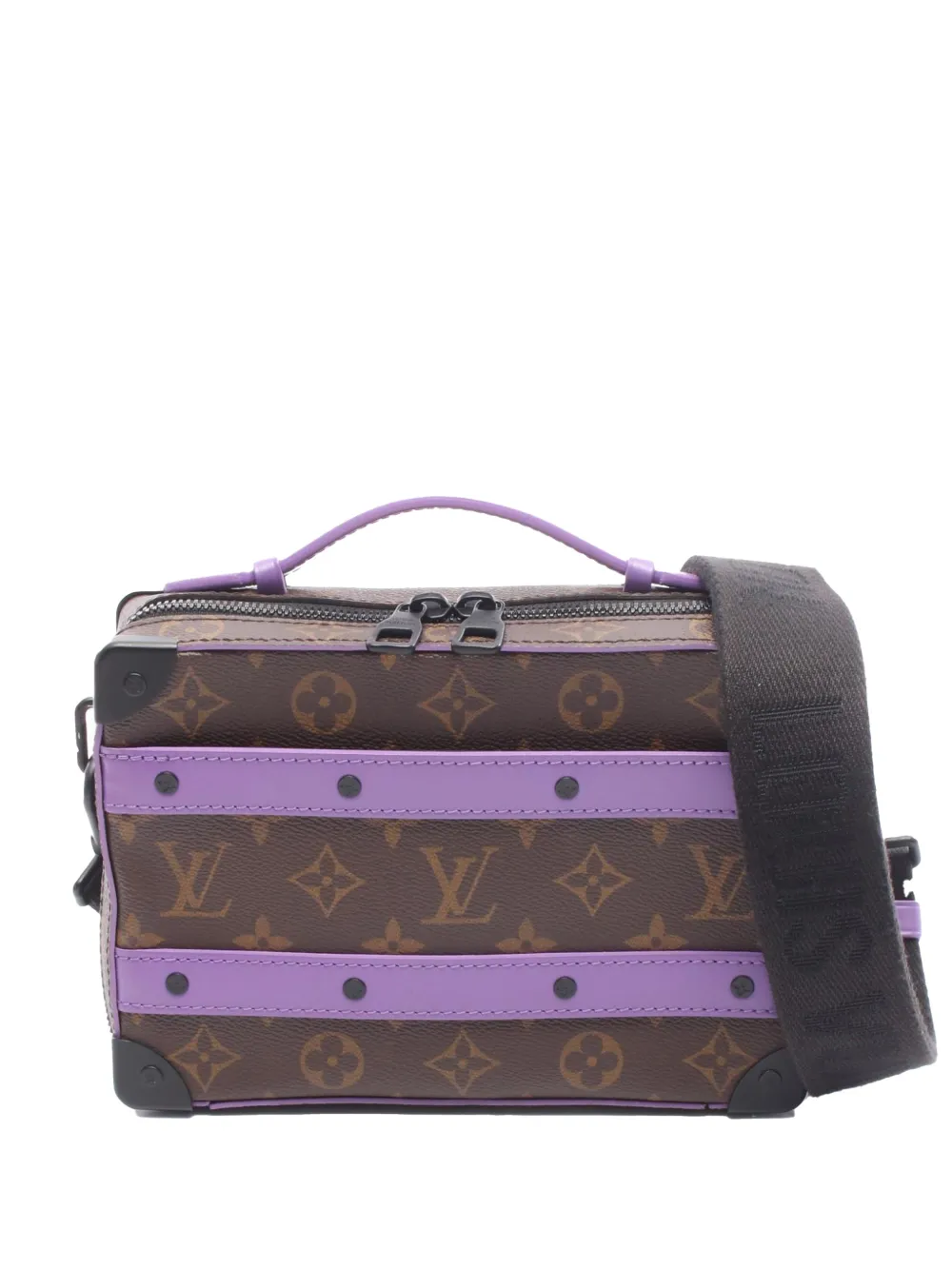 Louis Vuitton Pre-Owned 2021-2025 Monogram Macassar Handle Soft Trunk satchel - Marrone