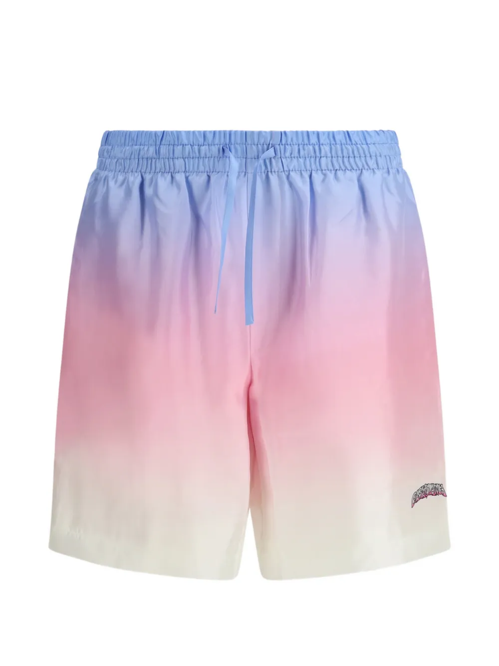Casablanca gradient-print silk shorts - Rosa