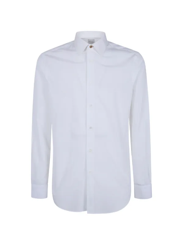 paul smith white dress shirt PAUL SMITH Cotton Shirt