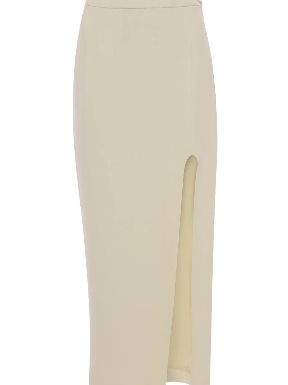 Victoria Beckham split-detail maxi skirt - Beige