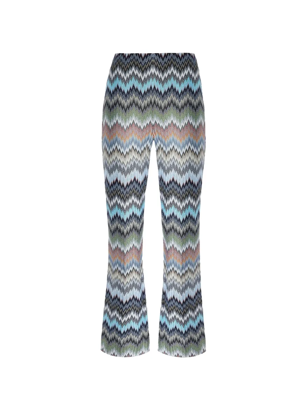 Missoni zigzag-pattern flared trousers - Blu