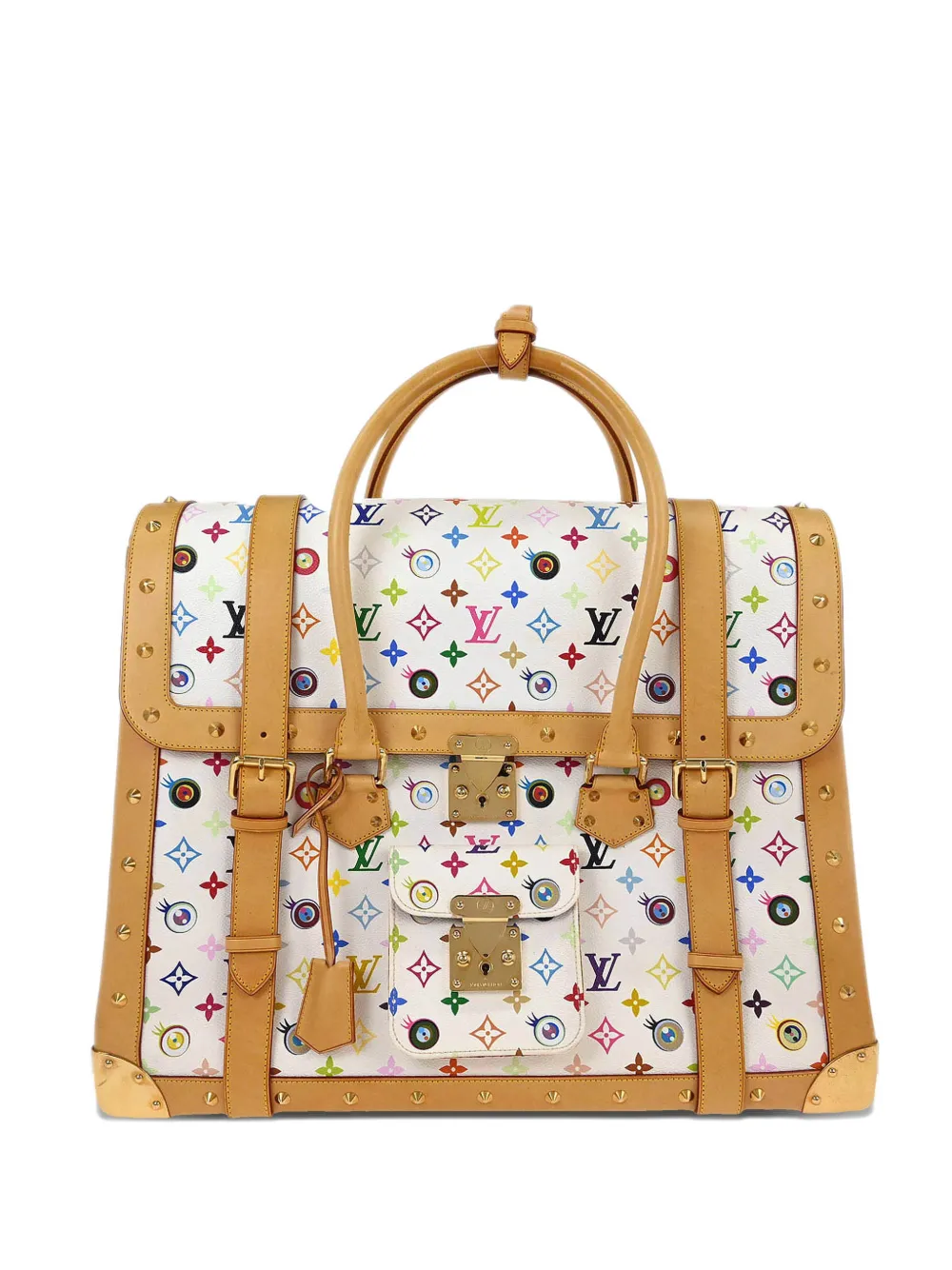 Louis Vuitton Pre-Owned x Takashi Murakami 2003 Eye Love Monogram Sac Gigantic handbag - Bianco