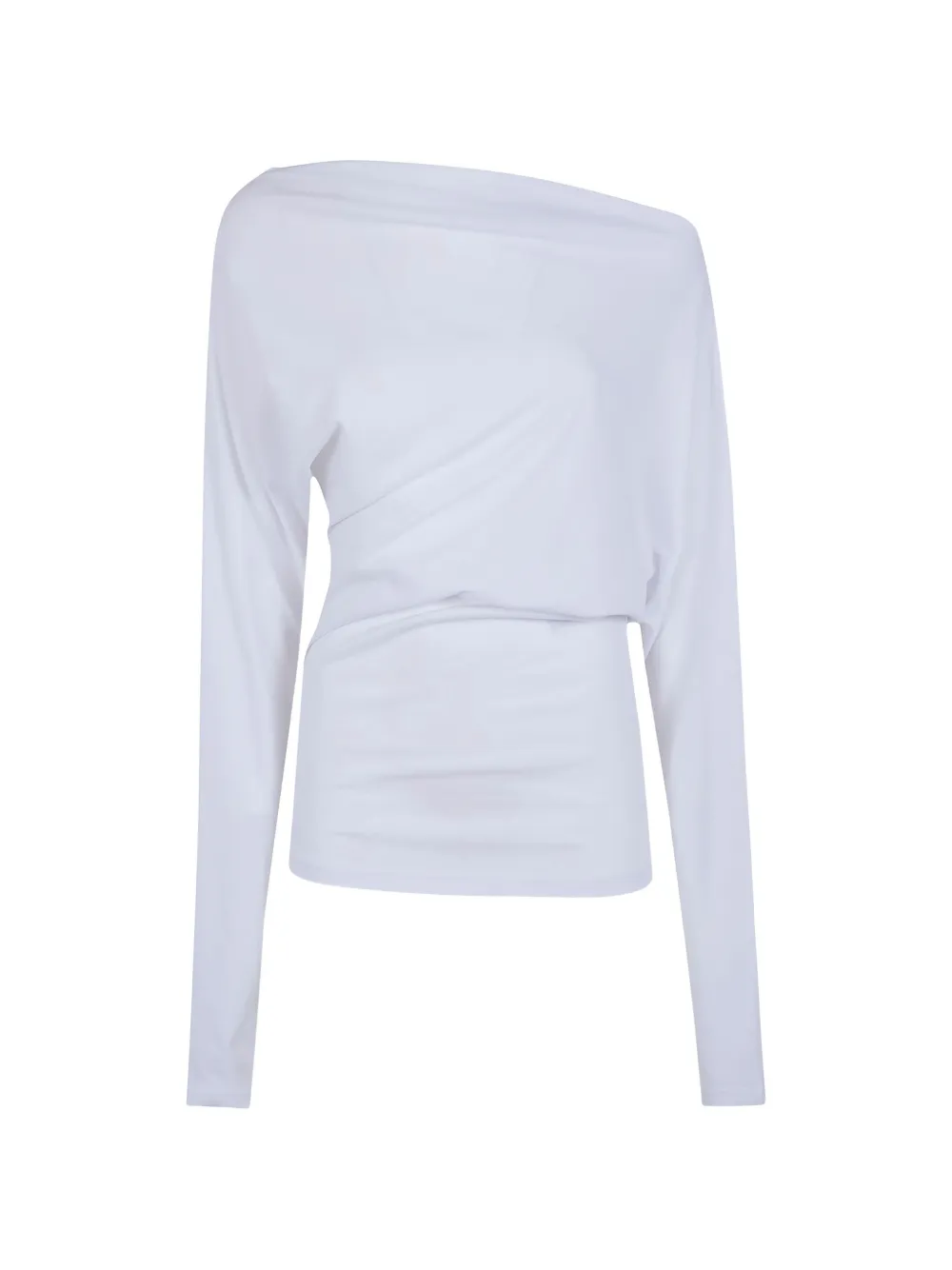 Ann Demeulemeester Top asimmetrico - Bianco