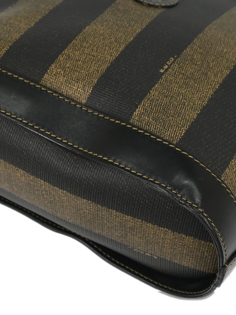2007 Pequin Striped-Pattern Shoulder Bag