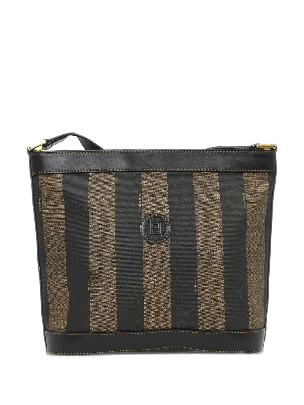 Fendi Pre-Owned 2007 Pequin striped-pattern shoulder bag - Nero