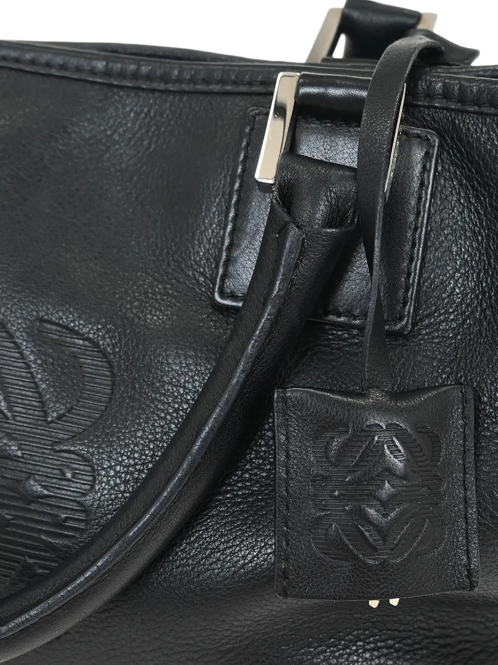 2007 30 Fusta Embossed-Logo Tote Bag