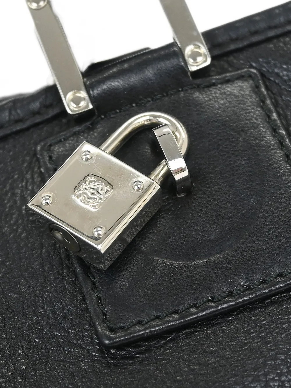 2007 30 Fusta Embossed-Logo Tote Bag