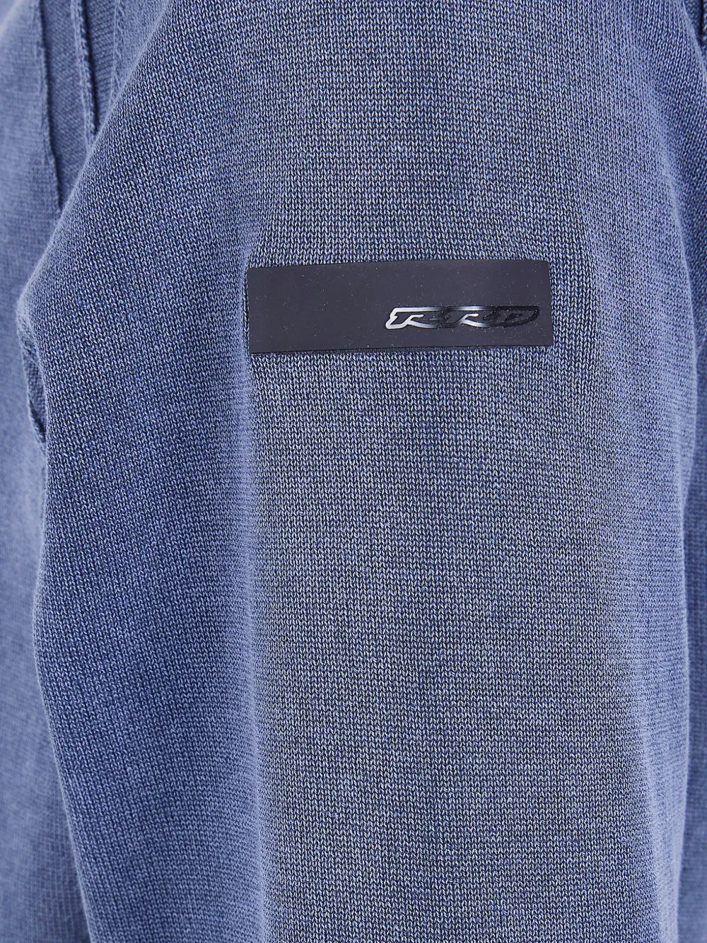  Rrd Ribbed Crew-neck Sweater - Blue 