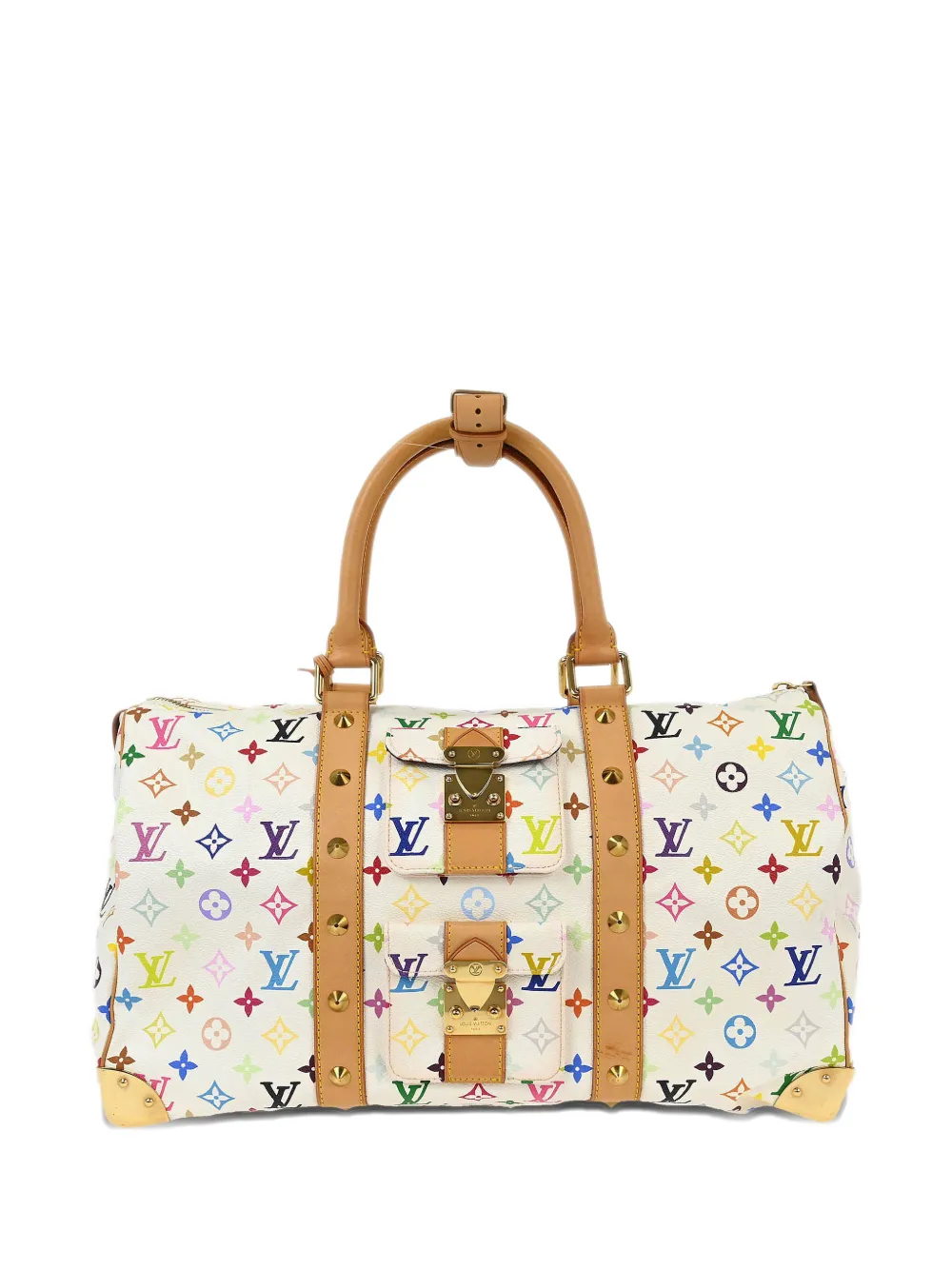 Louis Vuitton Pre-Owned 2004 45 Keepall monogram handbag - Bianco