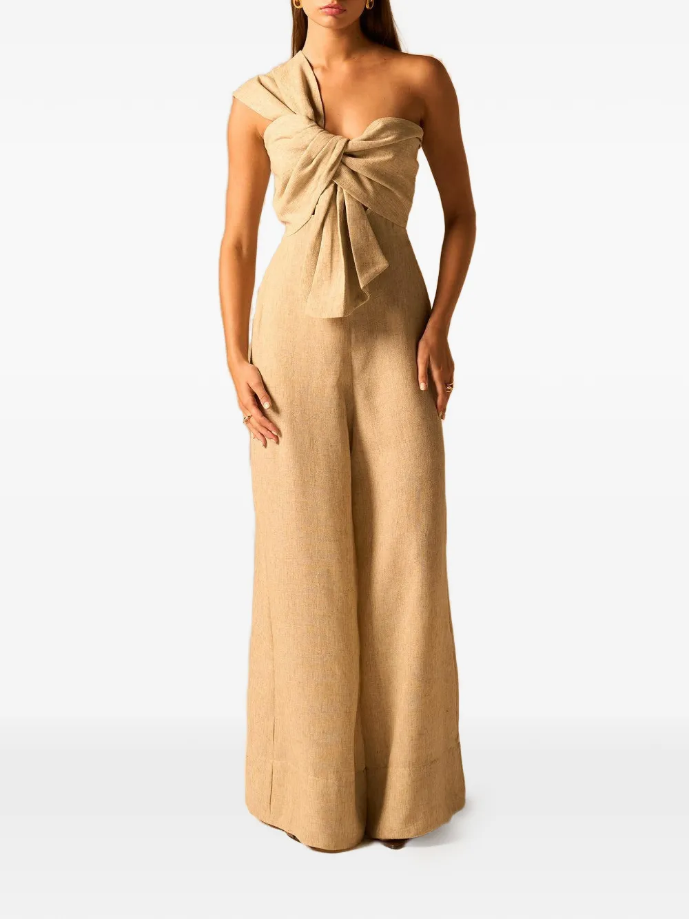 JBQ Eden knot-detail jumpsuit - Toni neutri