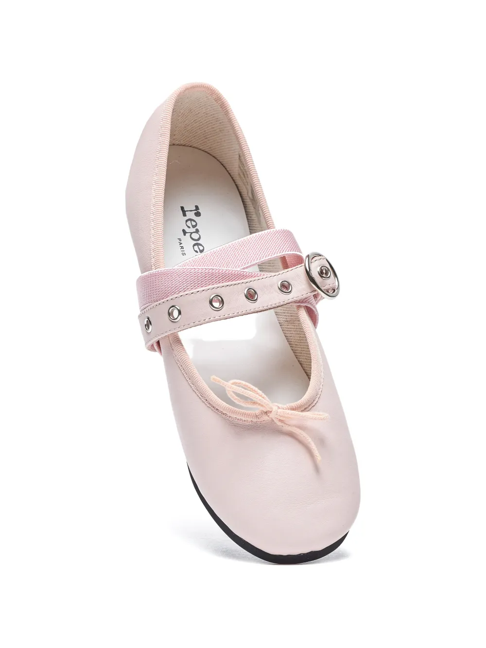 Repetto bow-detail buckle ballet flats Roze