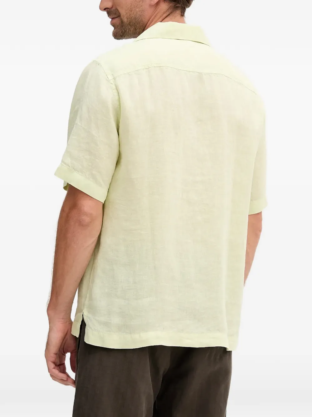  Frescobol Carioca Linen Shirt - Green 