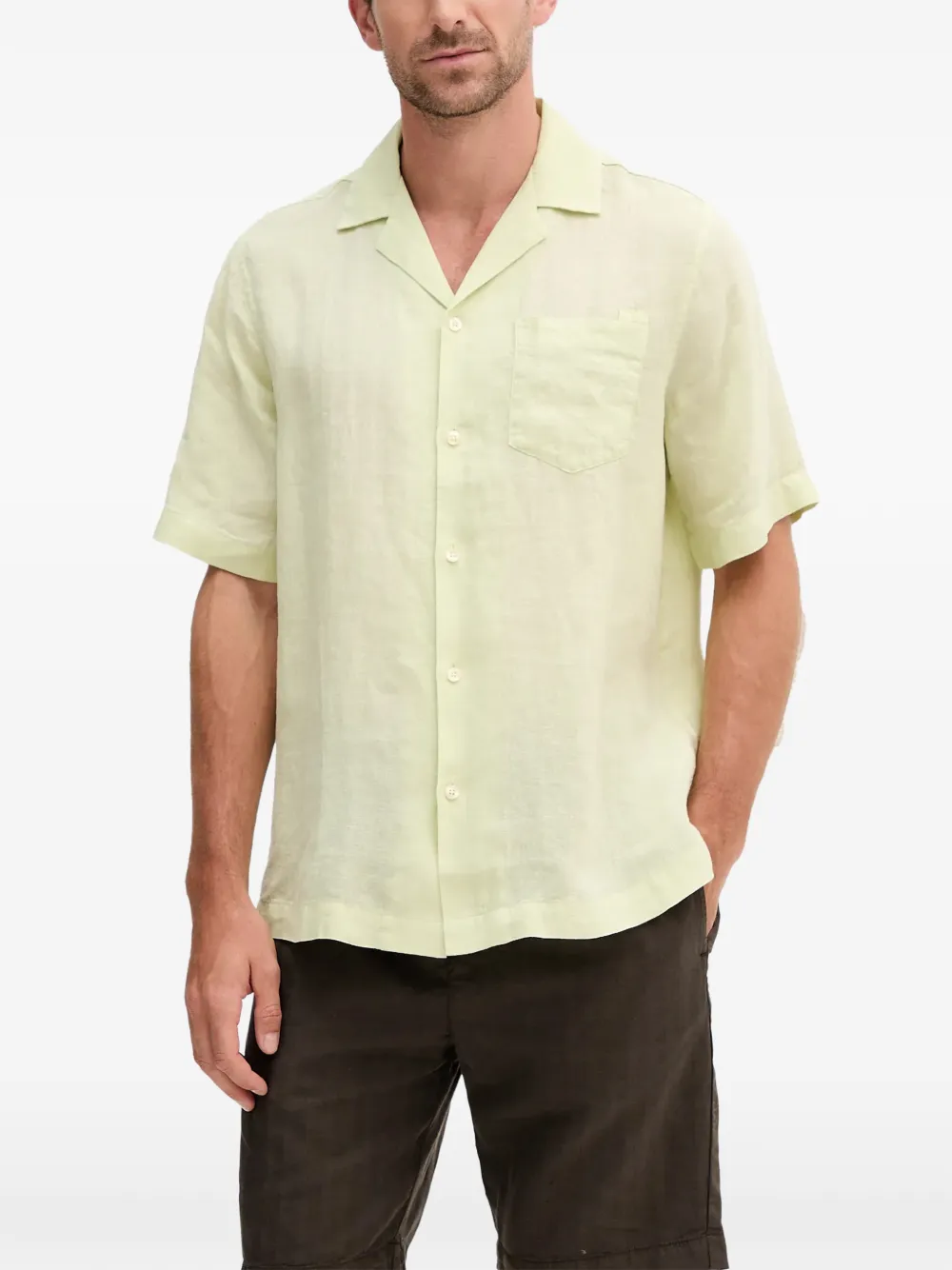 Frescobol Carioca linen shirt - Verde