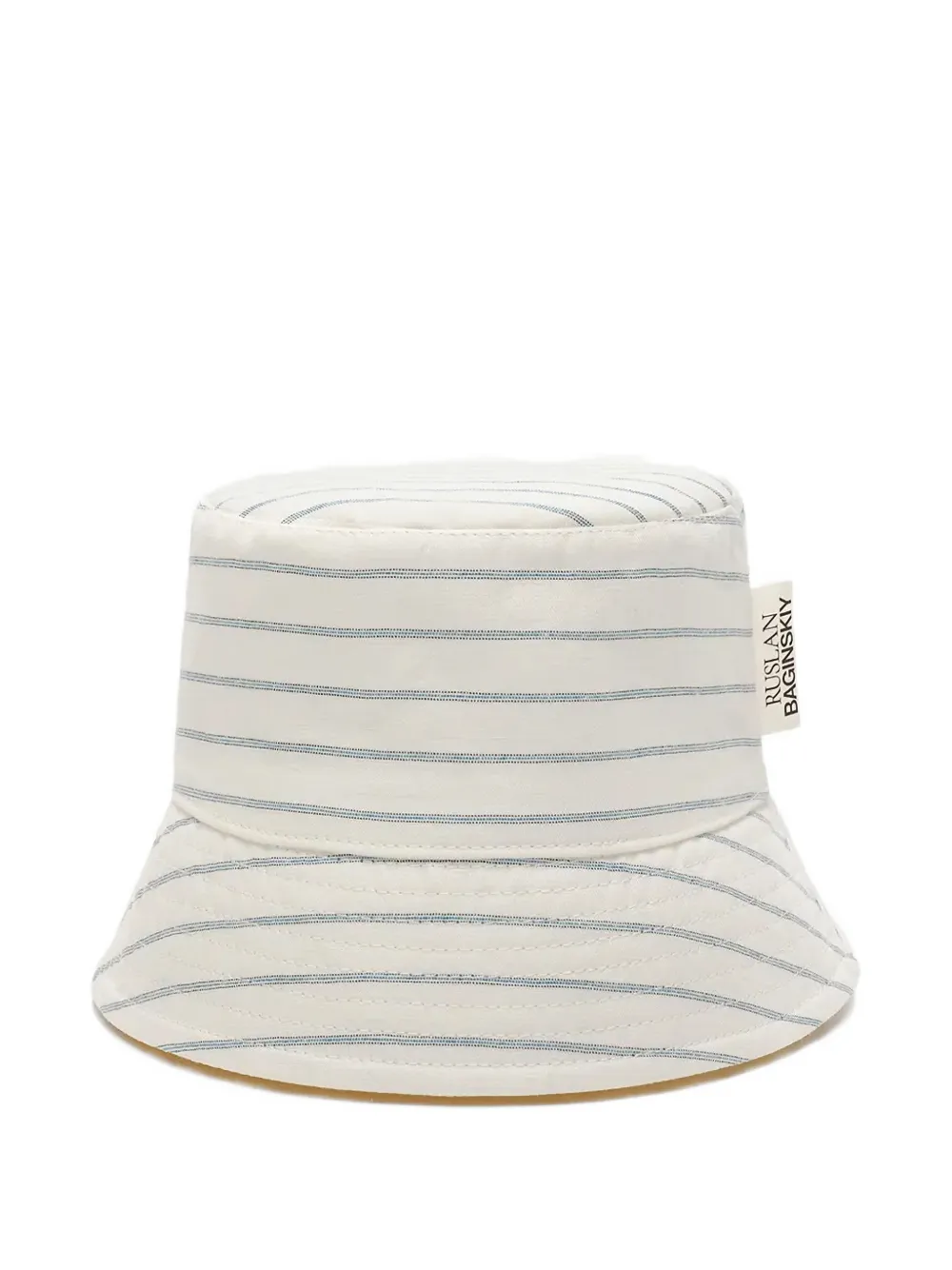 Ruslan Baginskiy striped label bucket hat - Toni neutri