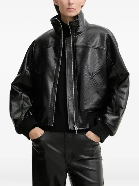 STAND STUDIO zip funnel-neck jacket