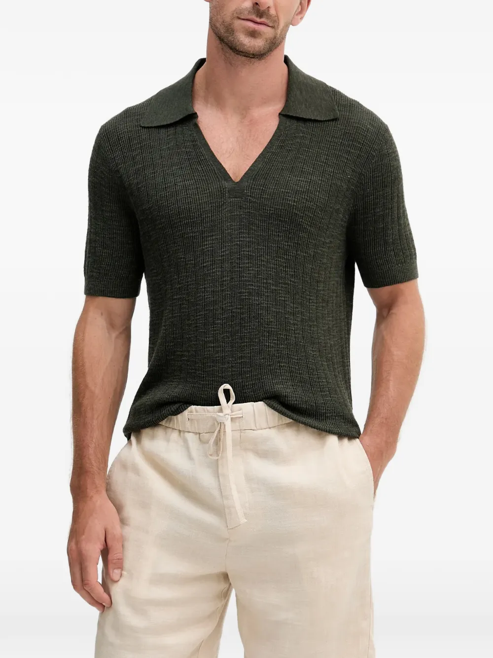 Frescobol Carioca V-neck T-shirt - Verde