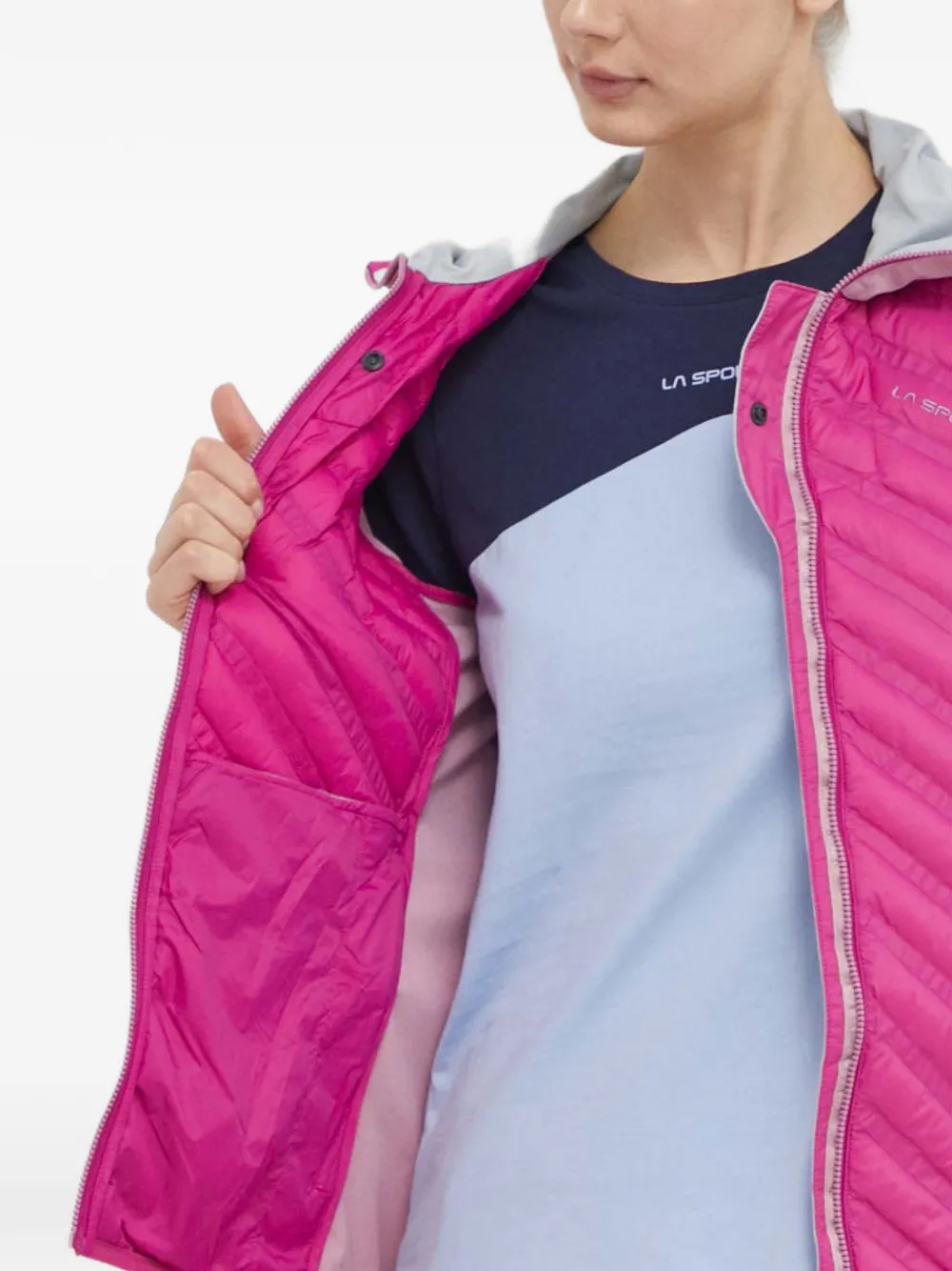La Sportiva Gewatteerd trainingsjack met capuchon Roze