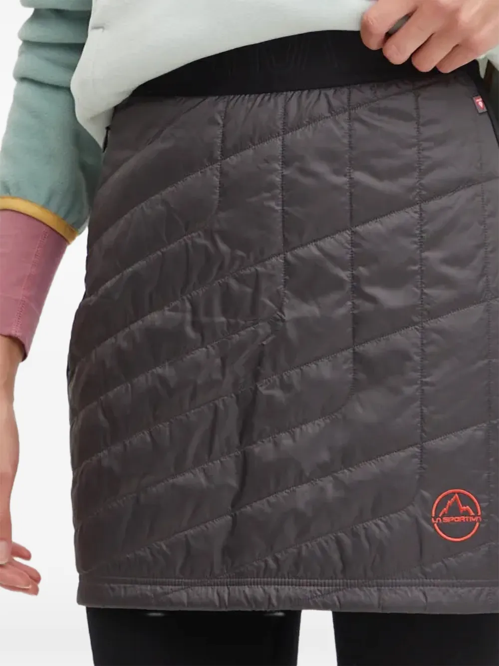 La Sportiva Quilted-design Mini Skirt In Gray