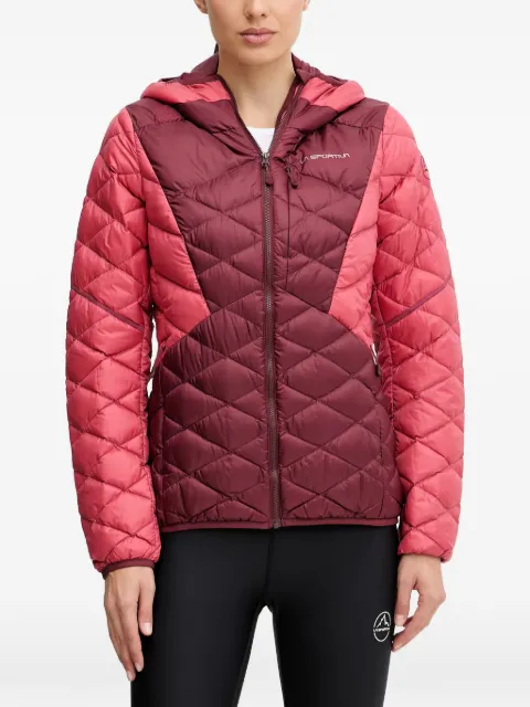 La Sportiva hooded quilted-design jacket