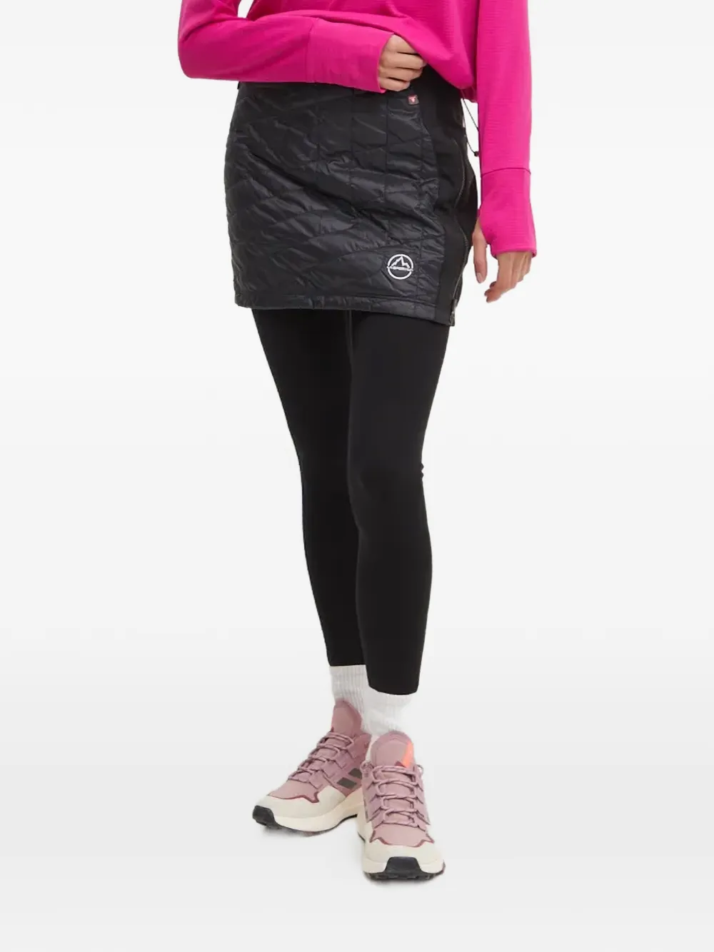 La Sportiva quilted mini skirt - Nero