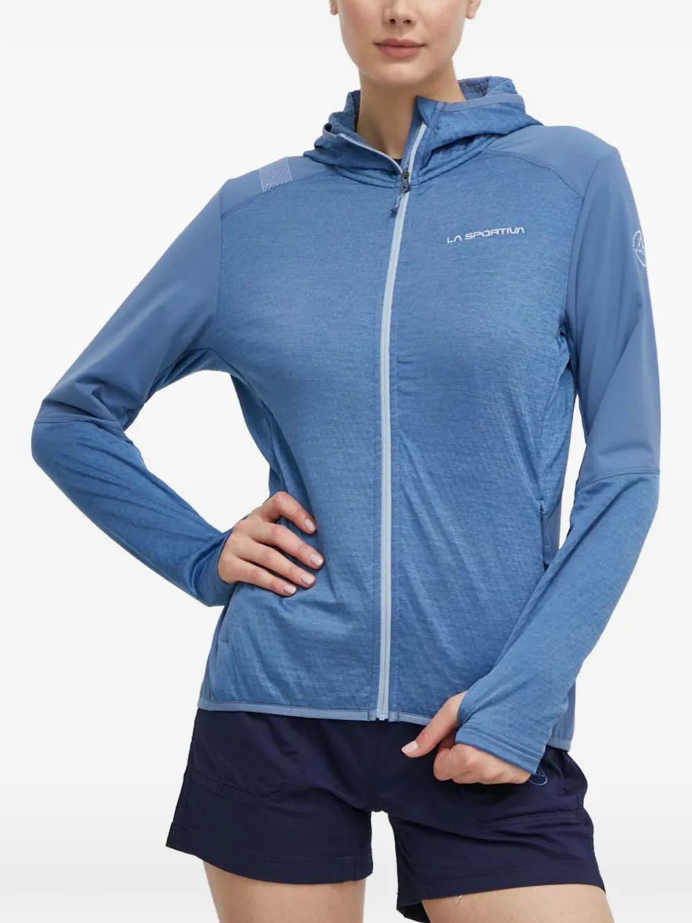La Sportiva hooded track jacket - Blu
