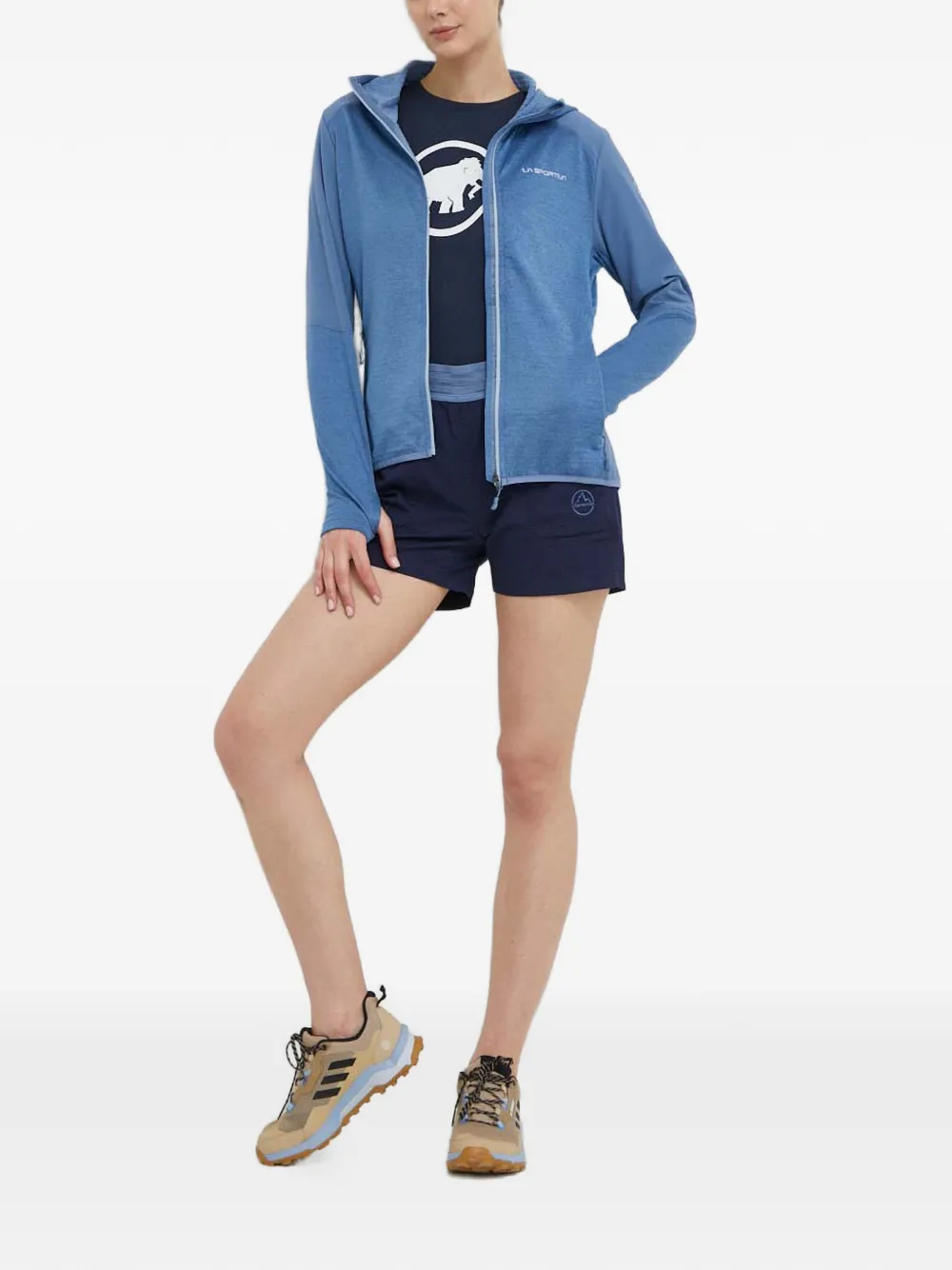 La Sportiva hooded track jacket - Blauw