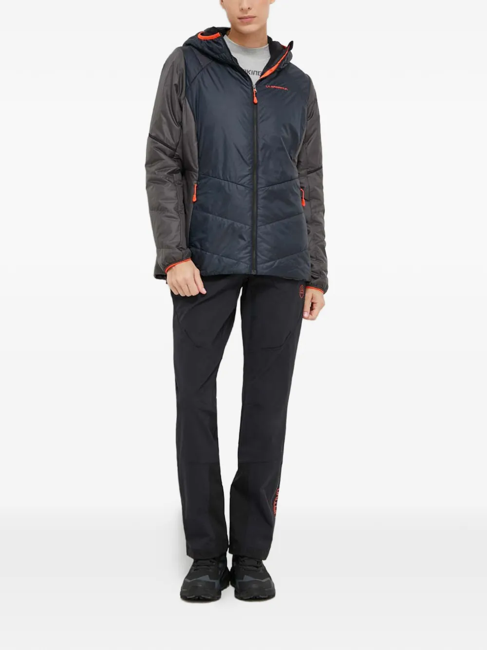 La Sportiva Mythic gewatteerd jack met capuchon Blauw