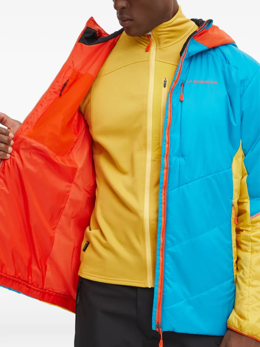La Sportiva Gewatteerd jack met capuchon Blauw